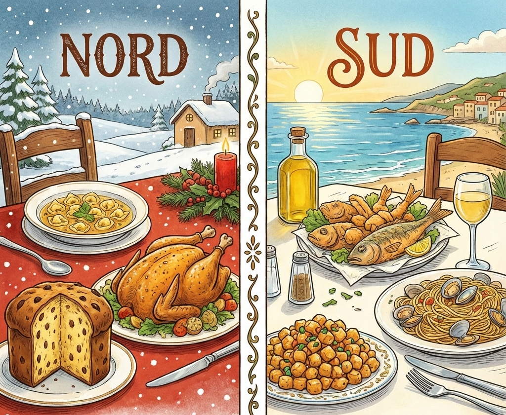 La Grande Tavolata della Vigilia: Come Cambia il Menù del 24 tra Nord e Sud