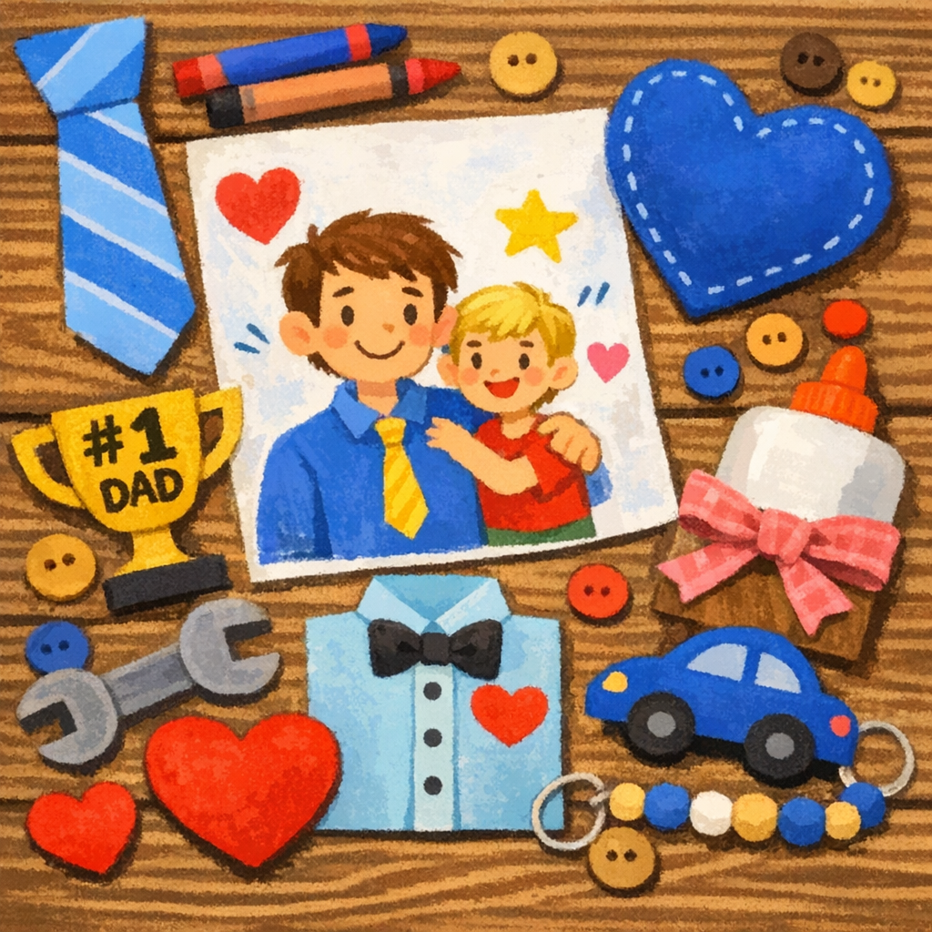 Piccoli artisti, grandi cuori: lavoretti fatti a mano per il super papà